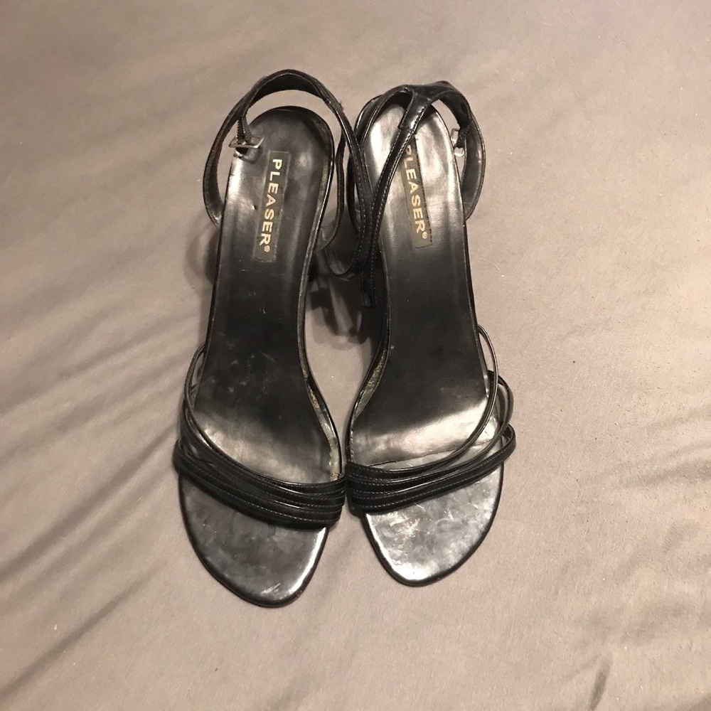 Pleaser USA strappy stilettos